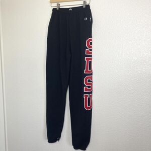 Champion SDSU Sweatpants Mens Medium Fleece College Joggers Spell Out Pants
